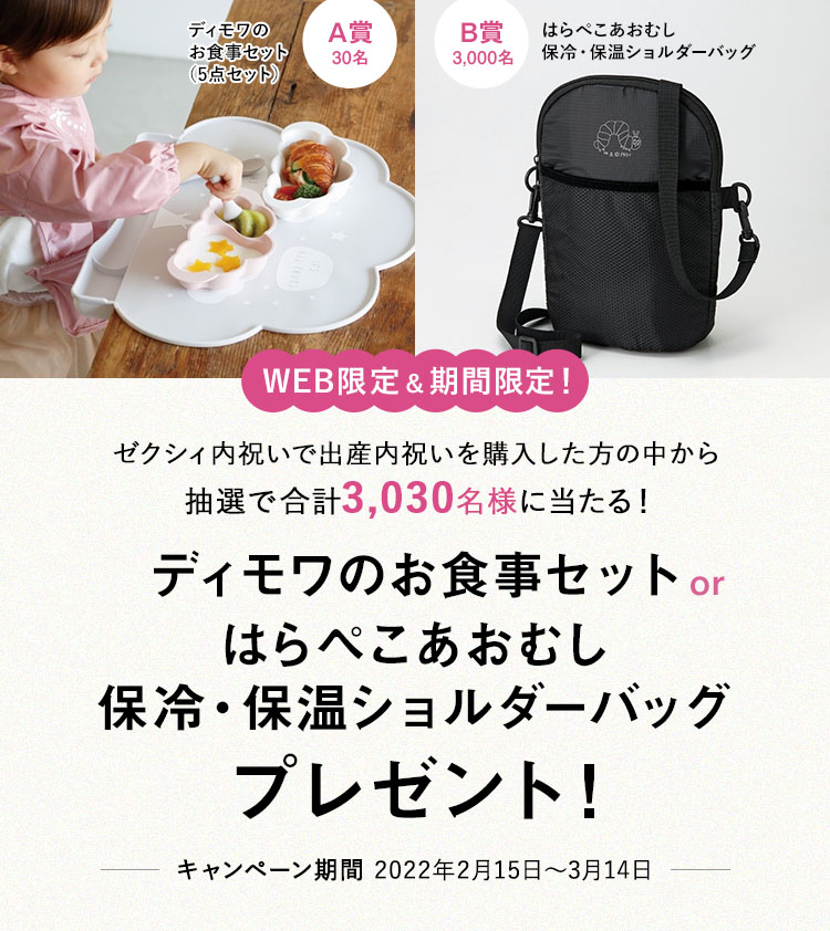 Web限定 ディモワのお食事セット はらぺこあおむし保冷 保温バッグをプレゼント